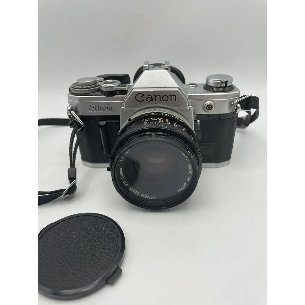 Canon AE-1 + FD 1.8 50mm Lens, Zoom, Light Meter, Bag, Extra, Fully Tested *Mint